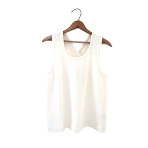 Madewell Ribbed Cross-back Tank / Off white‎ - Size S